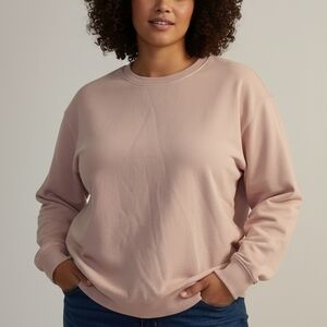 Goodiellow & CO Crew Neck Long Sleeve Pullover Women's Sweater Size US 2XL Pink